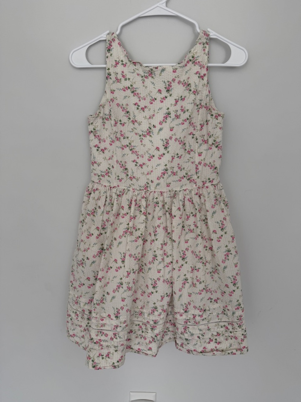 Ralph Lauren Girls Floral Seersucker Dress